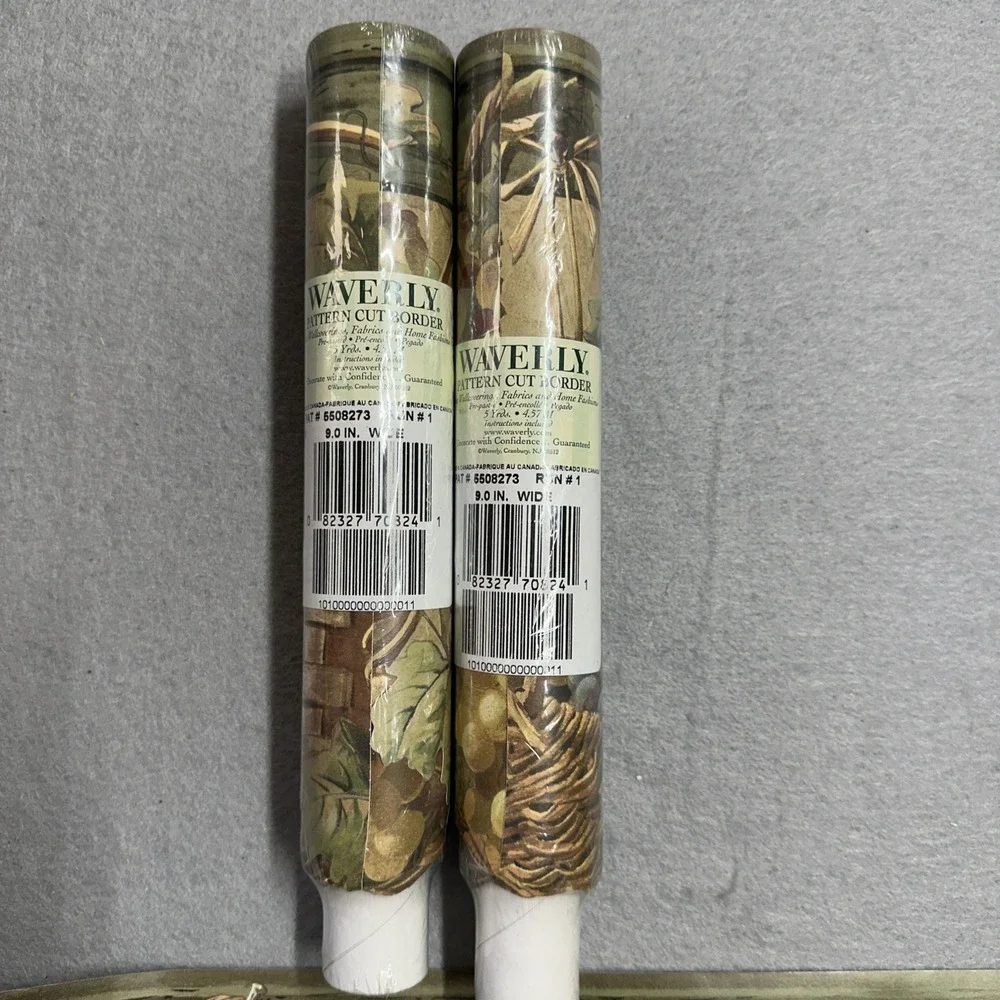 Lot 3 Waverly Tuscany Grape Vine Farmhouse Cottage Scalloped Wallpaper Border 9